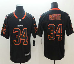 Nike Chicago Bears #34 Walter Payton Lights Out Black Vapor Untouchable Authentic Stitched NFL jersey