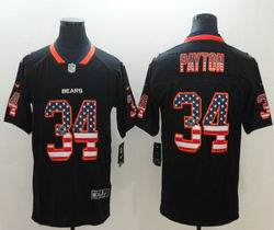 Nike Chicago Bears #34 Walter Payton USA Flag Fashion Vapor Untouchable Authentic stitched NFL jersey