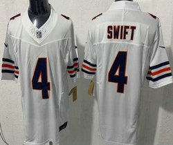 Nike Chicago Bears #4 D'Andre Swift White Stitched Football Jersey