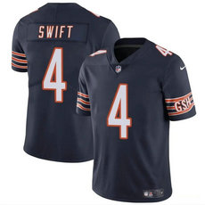 Nike Chicago Bears #4 D’Andre Swift Navy Vapor Untouchable Football Stitched Jersey