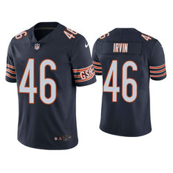 Nike Chicago Bears #46 Bruce Irvin Navy Vapor Untouchable Limited Authentic Stitched NFL Jersey