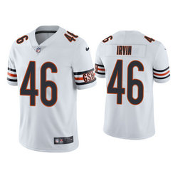 Nike Chicago Bears #46 Bruce Irvin White Vapor Untouchable Limited Authentic Stitched NFL Jersey