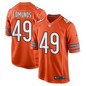 Nike Chicago Bears #49 Tremaine Edmunds Orange Vapor Untouchable Authentic Stitched NFL Jersey
