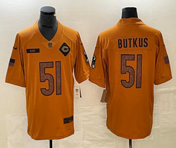 Nike Chicago Bears #51 Dick Butkus 2023 Brown Salute To Service Authentic Stitched NFL Jersey