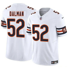 Nike Chicago Bears #52 Drew Dalman White Vapor Untouchable Authentic Stitched NFL Jersey