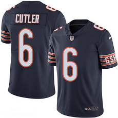 Nike Chicago Bears #6 Jay Cutler Nave NFL Jersey