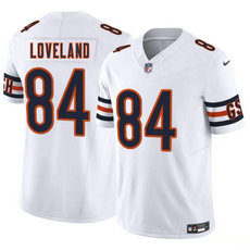 Nike Chicago Bears #84 Colston Loveland White 2025 Draft Stitched NFL Jersey