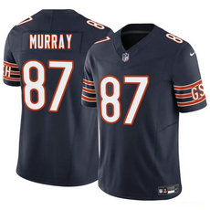 Nike Chicago Bears #87 Jordan Murray Navy Vapor Untouchable Authentic Stitched NFL Jersey