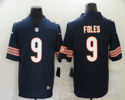 Nike Chicago Bears #9 Nick Foles Blue Vapor Untouchable Authentic stitched NFL jersey