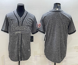 Nike Chicago Bears Blank Hemp grey Joint Authentic Stitched baseball jersey