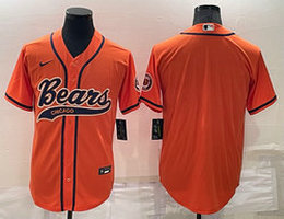 Nike Chicago Bears Blank Orange Joint adults Authentic Stitched baseball jersey