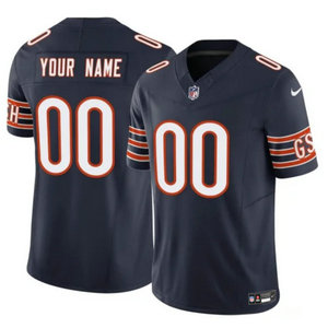 Nike Chicago Bears Custom Blue 2023 F.U.S.E Authentic Stitched NFL Jersey