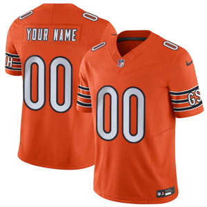 Nike Chicago Bears Custom Orange 2023 F.U.S.E Authentic Stitched NFL Jersey