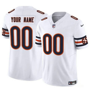 Nike Chicago Bears Custom White 2023 F.U.S.E Authentic Stitched NFL Jersey