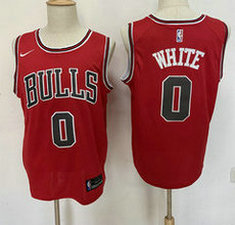 Nike Chicago Bulls #0 Coby White Red Game Authentic Stitched NBA jersey