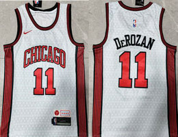 Nike Chicago Bulls #11 DeMar DeRozan White 2022-23 Authentic Stitched NBA jersey