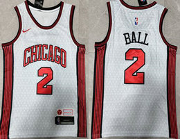 Nike Chicago Bulls #2 LaMelo Ball White 2022-23 Authentic Stitched NBA jersey