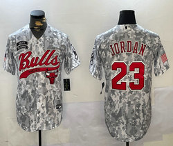Nike Chicago Bulls #23 Michael Jordan 2024 Salute to Service Joint baseball Jersey