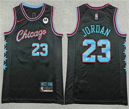 Nike Chicago Bulls #23 Michael Jordan 2026 Black City NBA Jersey