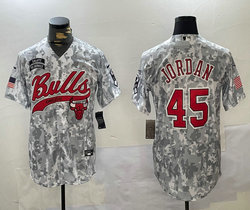 Nike Chicago Bulls #45 Michael Jordan 2024 Salute to Service Joint baseball Jersey