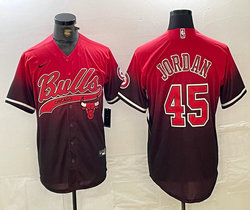 Nike Chicago Bulls #45 Michael Jordan Red 2024 Joint Authentic Stitched baseball jersey