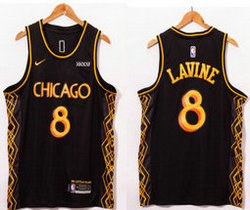 Nike Chicago Bulls #8 Zach LaVine 20-21 City Authentic NBA jersey