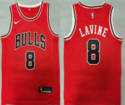 Nike Chicago Bulls #8 Zach LaVine Red Game Authentic Stitched NBA jersey