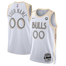 Nike Chicago Bulls Active Player Custom White 2024-25 City Stitched NBA Jersey