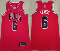 Nike Chicago Bulls #6 Alex Caruso Red 2021-2022 With Advertising Authentic Stitched NBA jersey