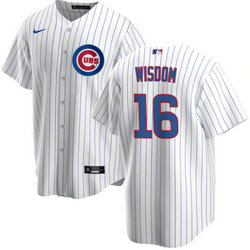 Nike Chicago Cubs #16 Patrick Wisdom White Authentic Stitched MLB Jersey