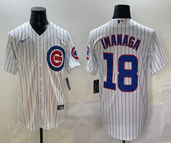 Nike Chicago Cubs #18 Shota Imanaga White Authentic Stitched MLB Jersey
