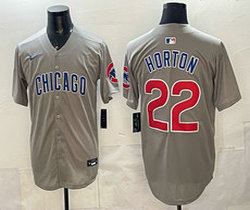 Nike Chicago Cubs #22 Cade Horton Gray Authentic Stitched MLB Jersey