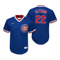 Nike Chicago Cubs #22 Jason Heyward Blue Pullover Authentic Stitched MLB Jersey