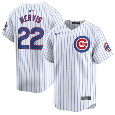 Nike Chicago Cubs #22 Matt Mervis White 2024 Authentic Stitched MLB Jersey