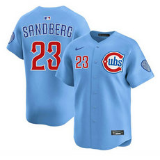Nike Chicago Cubs #23 Ryne Sandberg 2024-25 Blue 2nd Alternate Limited Stitched Baseball Jersey