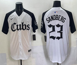Nike Chicago Cubs #23 Ryne Sandberg White 5(V) Joint Ryne Sandberg White 5(V) Joint MLB Jersey MLB Jersey
