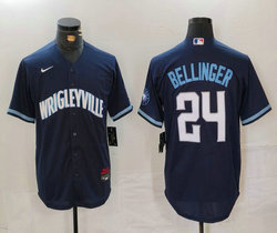 Nike Chicago Cubs #24 Cody Bellinger Navy Game Authentic Stitched MLB Jersey