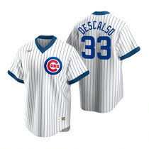 Nike Chicago Cubs #33 Daniel Descalso White Pullover Authentic Stitched MLB Jersey