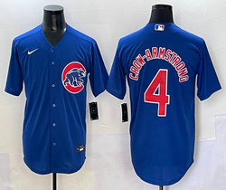 Nike Chicago Cubs #4 Pete Crow-Armstrong Blue Stitched Baseball Jersey