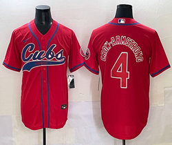 Nike Chicago Cubs #4 Pete Crow-Armstrong Red Joint MLB Jersey