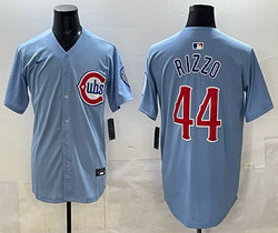 Nike Chicago Cubs #44 Anthony Rizzo 2025 Blue 2nd Authentic Stitched MLB Jersey