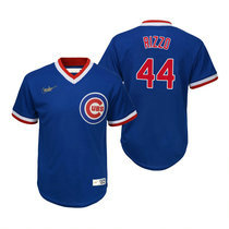 Nike Chicago Cubs #44 Anthony Rizzo Blue Pullover Authentic Stitched MLB Jersey
