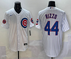Nike Chicago Cubs #44 Anthony Rizzo White Authentic Stitched MLB Jersey
