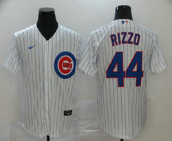 Nike Chicago Cubs #44 Anthony Rizzo White Game Authentic Stitched MLB Jersey