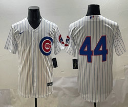 Nike Chicago Cubs #44 Anthony Rizzo White no name Authentic Stitched MLB Jersey