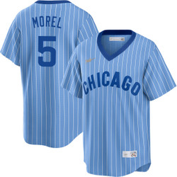 Nike Chicago Cubs #5 Christopher Morel Chicago Blue 1978 Pullover Game Stitched MLB Jersey - 副本