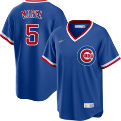Nike Chicago Cubs #5 Christopher Morel Chicago Blue Pullover Game Stitched MLB Jersey