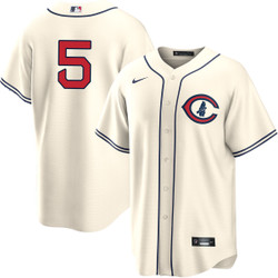 Nike Chicago Cubs #5 Christopher Morel Chicago Cream Field Of Dreams Game Stitched MLB Jersey