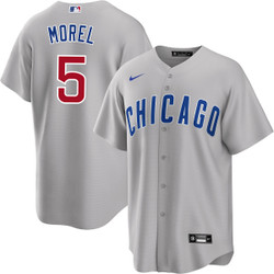 Nike Chicago Cubs #5 Christopher Morel Chicago Gray Game Stitched MLB Jersey