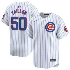 Nike Chicago Cubs #50 Jameson Taillon White 2024 Authentic Stitched MLB Jersey